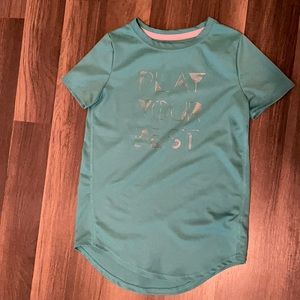 Girls short sleeve athletic shirt